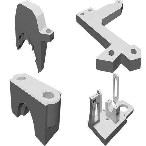 Supporto hotend direct drive - direct,